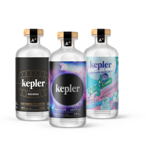 trio gin kepler 200 ml distillerie des appalaches