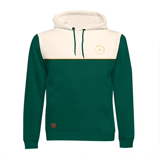 hoodie appalaches vert front
